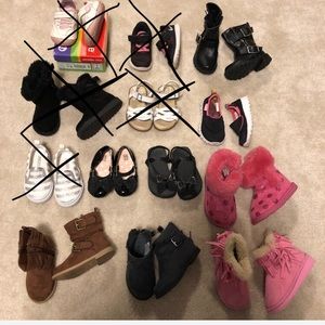 Lot of size 5 toddler shoes